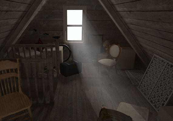An dusty old attic created with 3DS Max. Learn more about the project <a href='attic/'>here</a>.