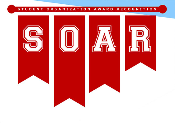 Poster for student organization awards nominations.